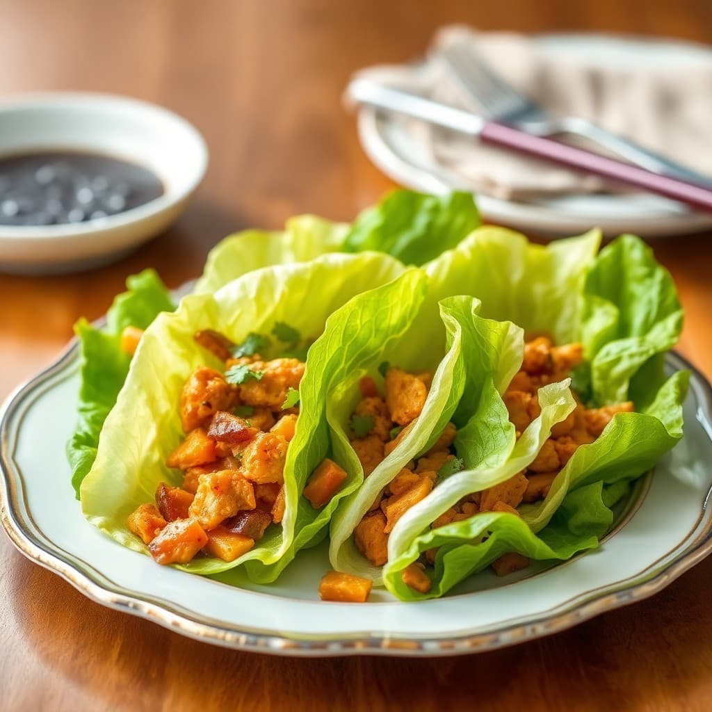 Teriyaki Chicken Lettuce Wraps