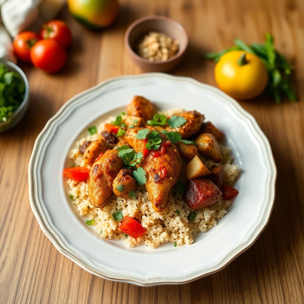 Zesty Portuguese Chicken Bowls