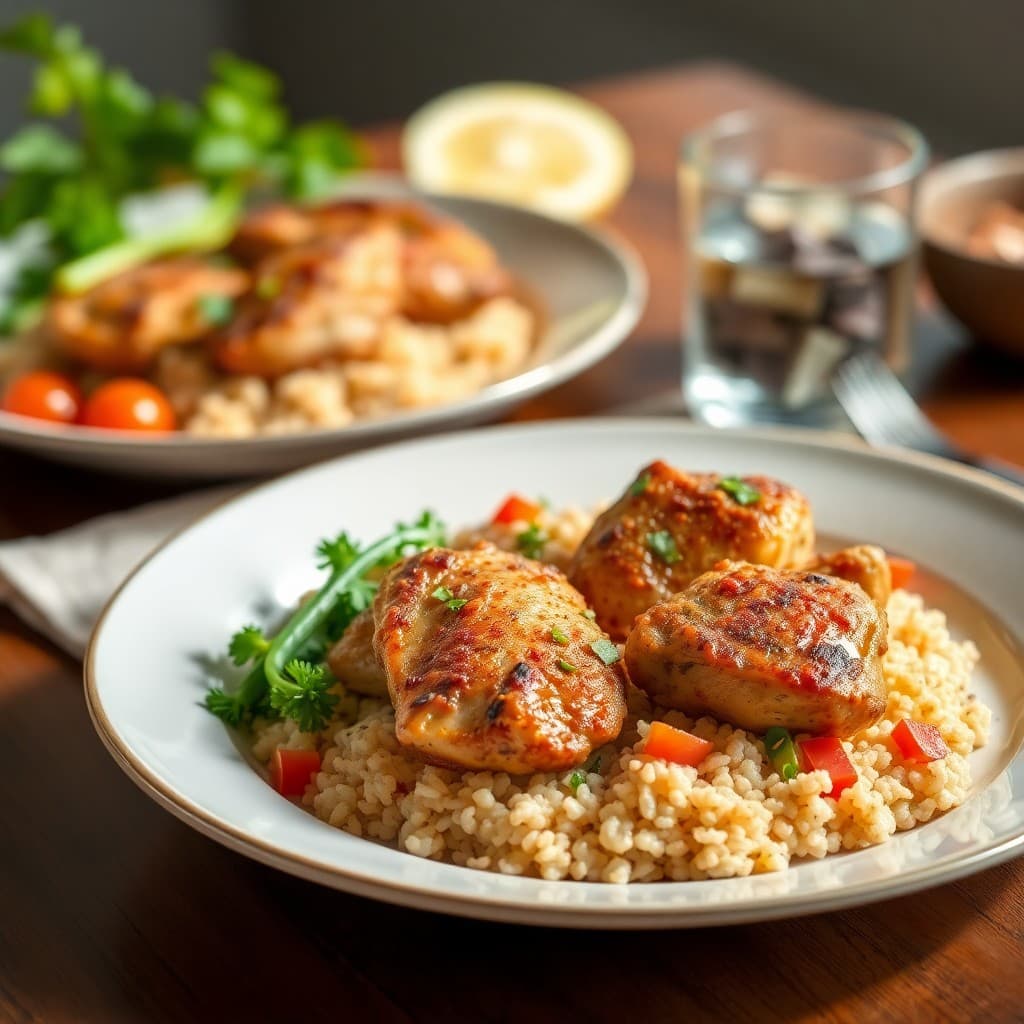 Aromatic Lebanese Chicken Bowls