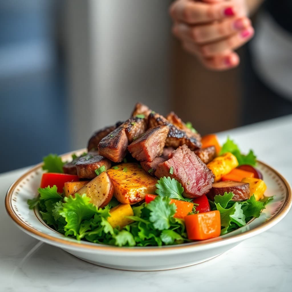Brazilian Steak Salad Bowls