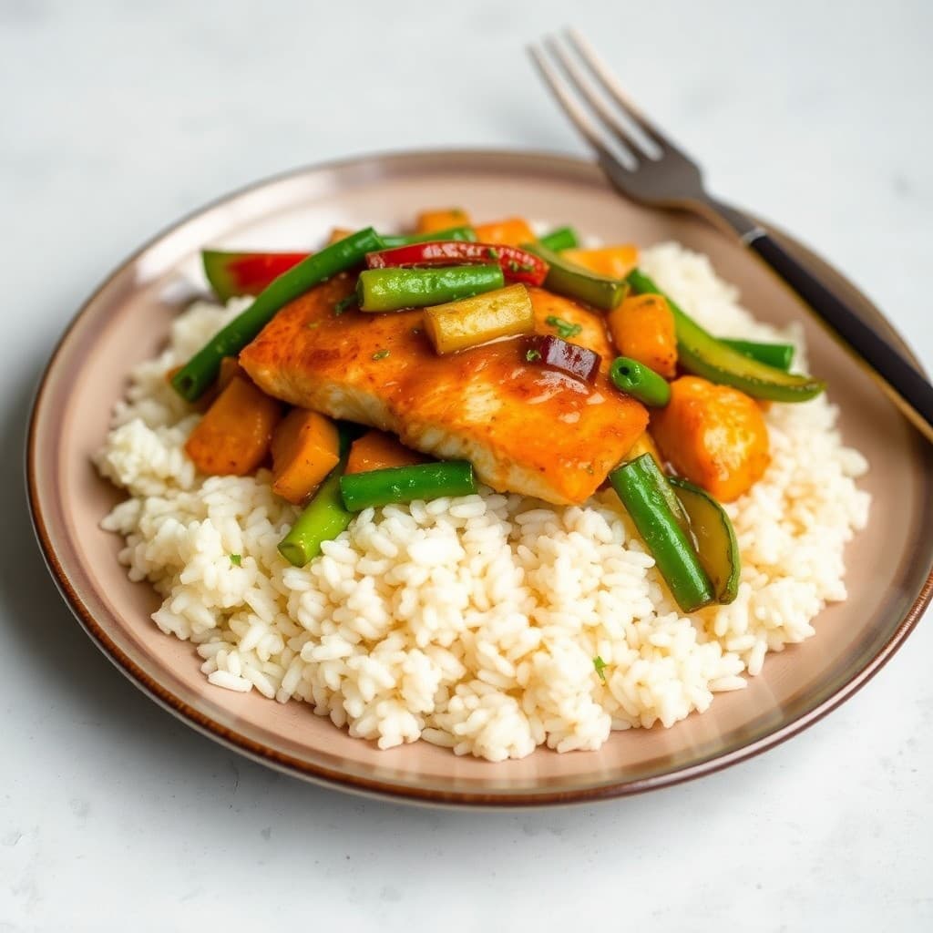 Honey Ginger Salmon Stir-Fry