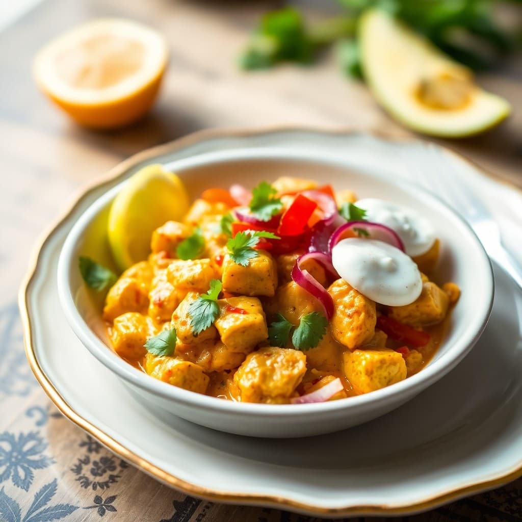 Zesty Thai Coconut Curry Chicken Bowls