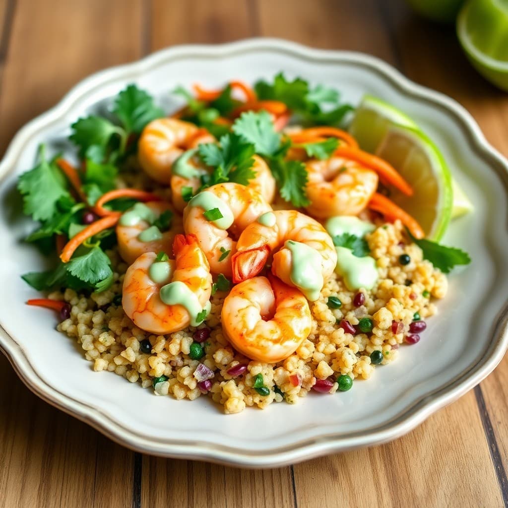 Cilantro Lime Shrimp and Quinoa Bowls