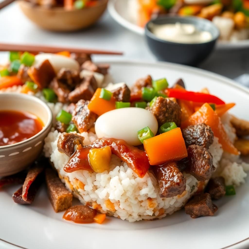 Korean Beef and Veggie Rice Bowls