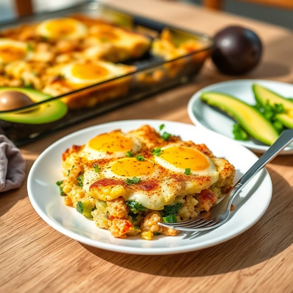 Sunrise Avocado Breakfast Bake