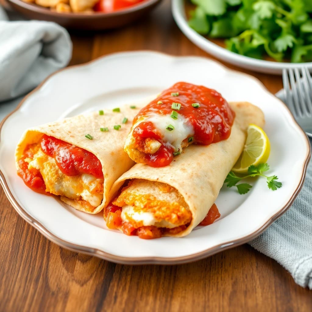 Zesty Lemon Chicken Parmesan Wraps