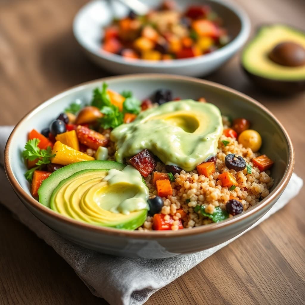 Roasted Veggie Quinoa Bowl