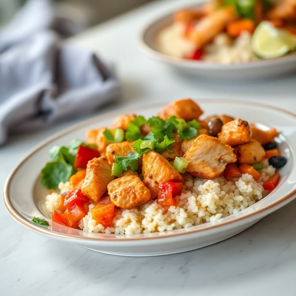 Chipotle Lime Chicken Fajita Bowls