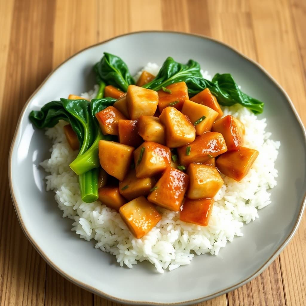 Honey Lemon Chicken Stir-Fry with Bok Choy