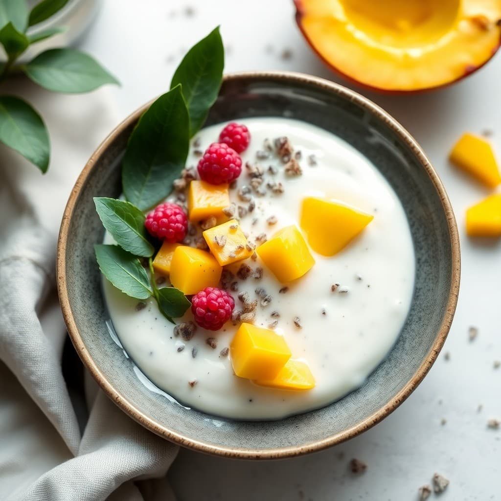 Creamy Coconut Mango Chia Pudding