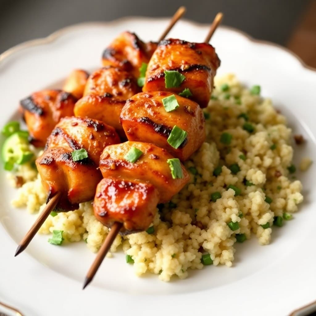 Sizzling Moroccan Chicken Skewers