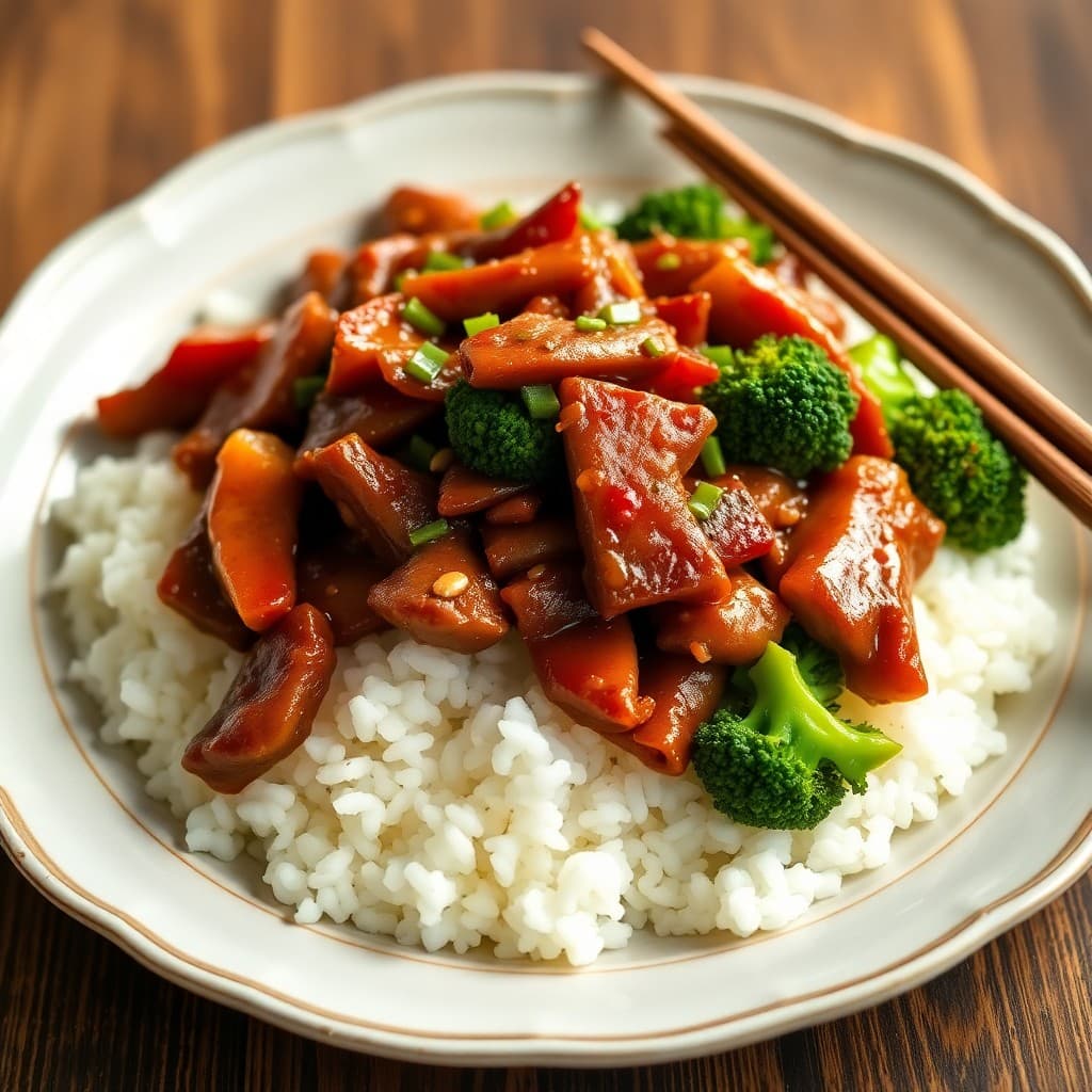 Spicy Szechuan Beef and Broccoli Bowls