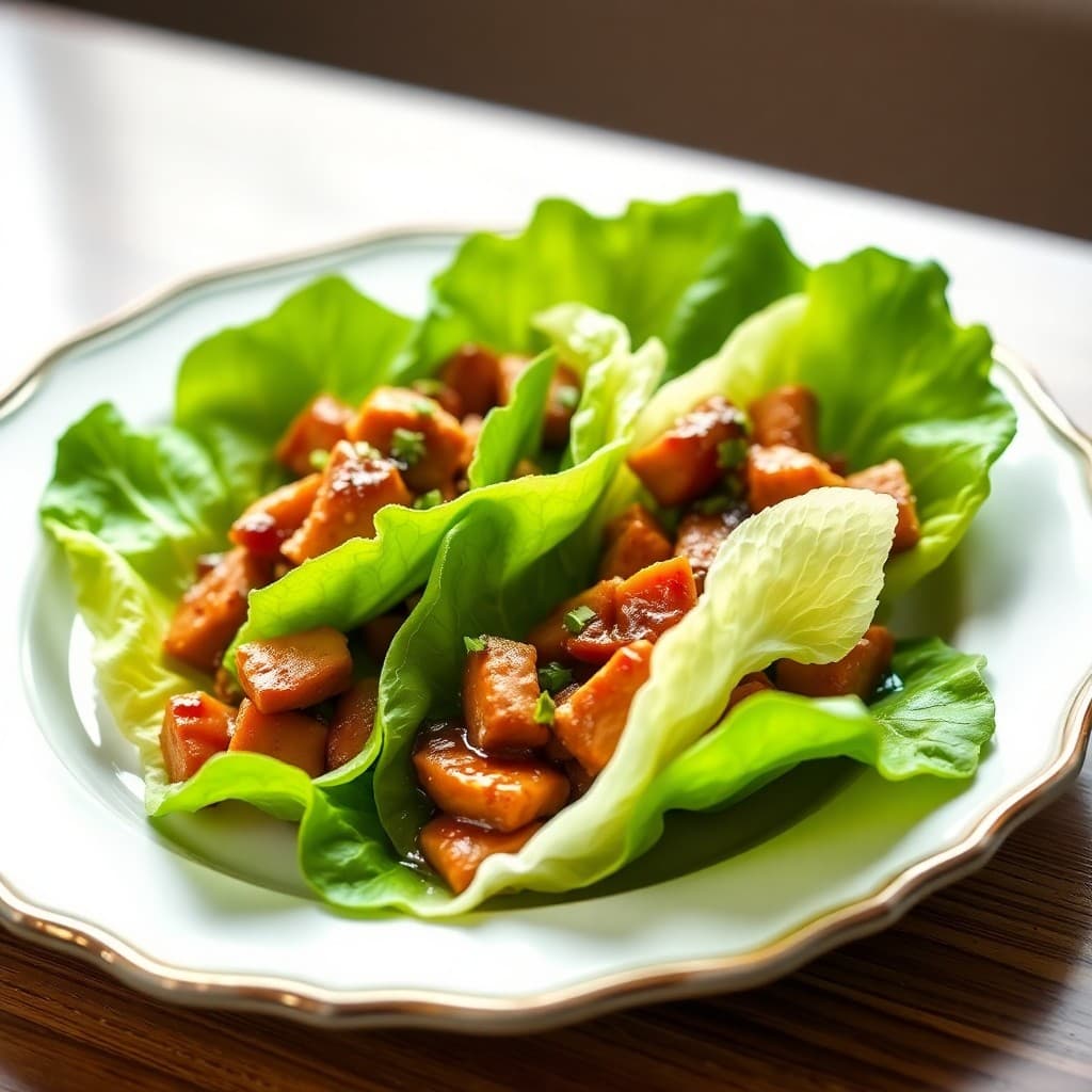 Teriyaki Pork Lettuce Wraps