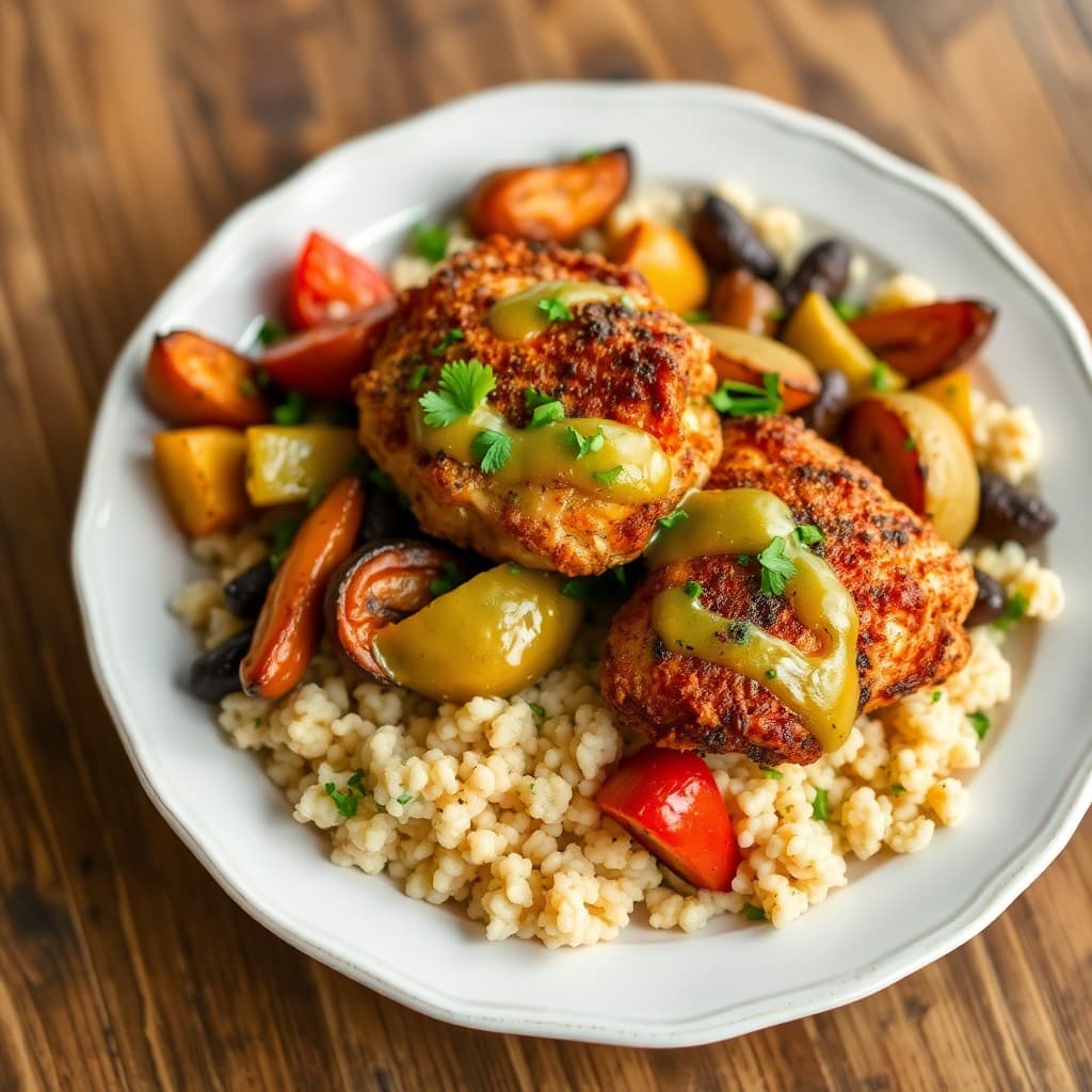 Hearty Moroccan Chicken Couscous Bowls