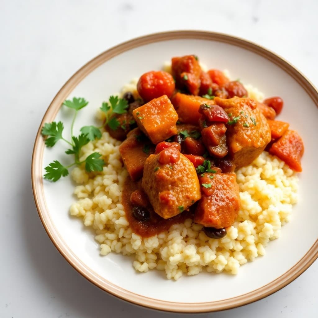 Moroccan-Inspired Chicken Tagine with Couscous