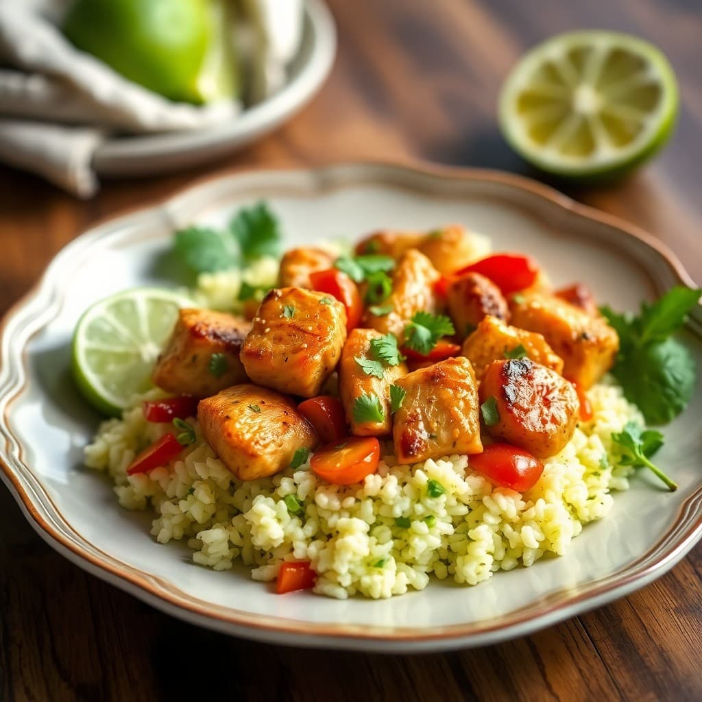 Citrus Lime Chicken Fajita Bowls