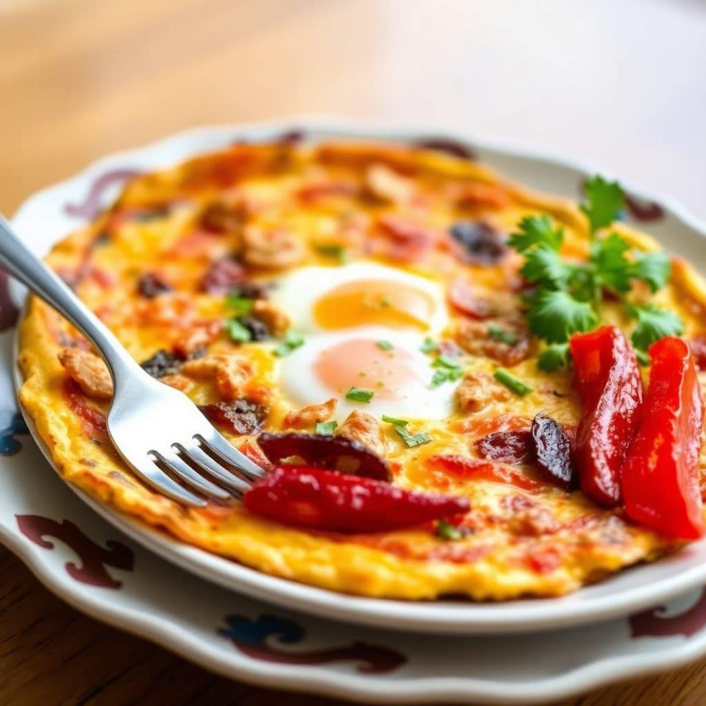 Veggie Frittata with Roasted Peppers