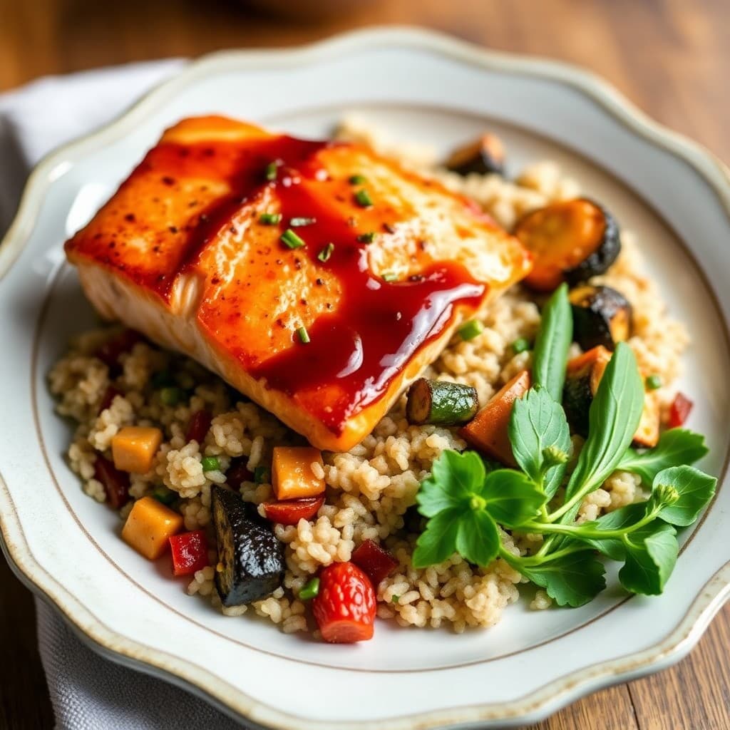 Teriyaki-Glazed Salmon Bowls