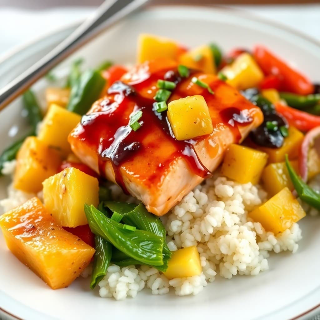 Teriyaki Salmon Pineapple Bowls