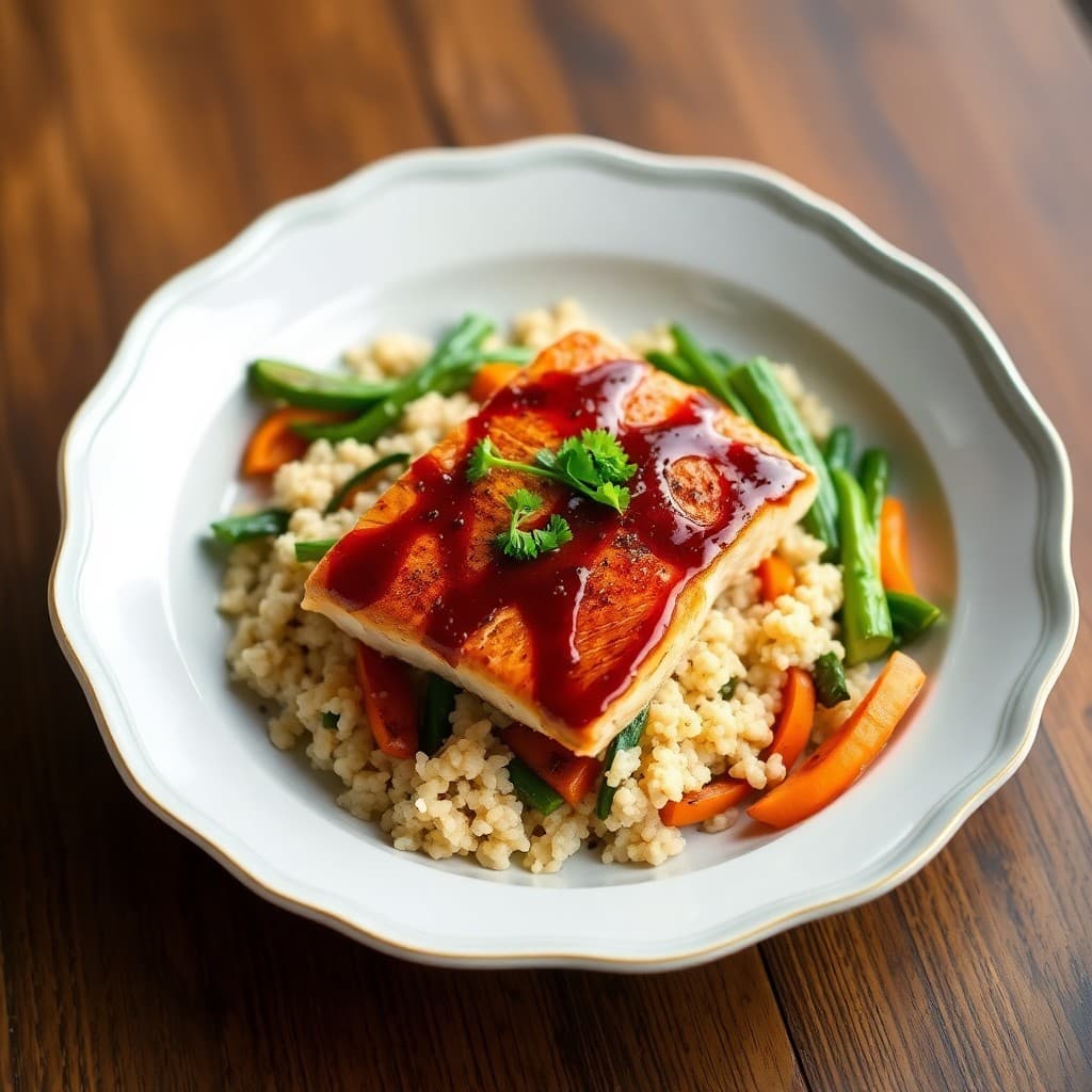 Miso Glazed Salmon Bowls