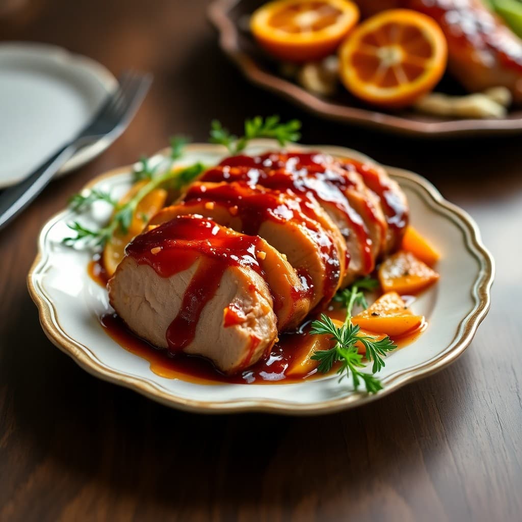Citrus Ginger Glazed Pork Tenderloin