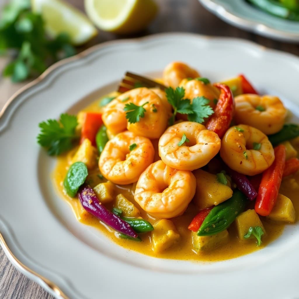 Zesty Thai Coconut Curry Shrimp