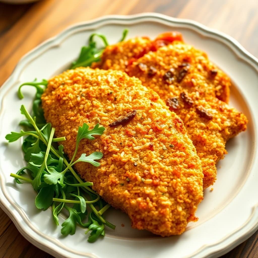Crispy Parmesan Chicken Milanese