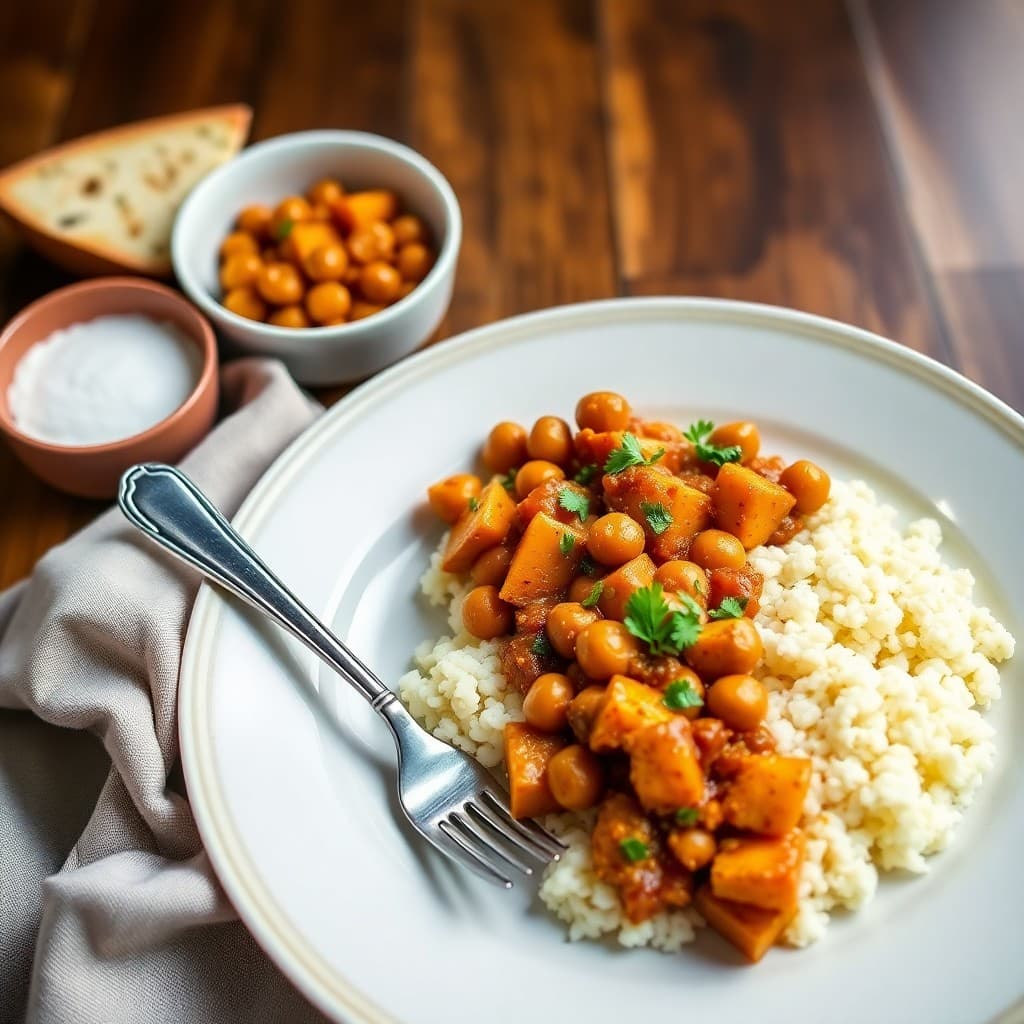 Moroccan Chickpea and Sweet Potato Stew