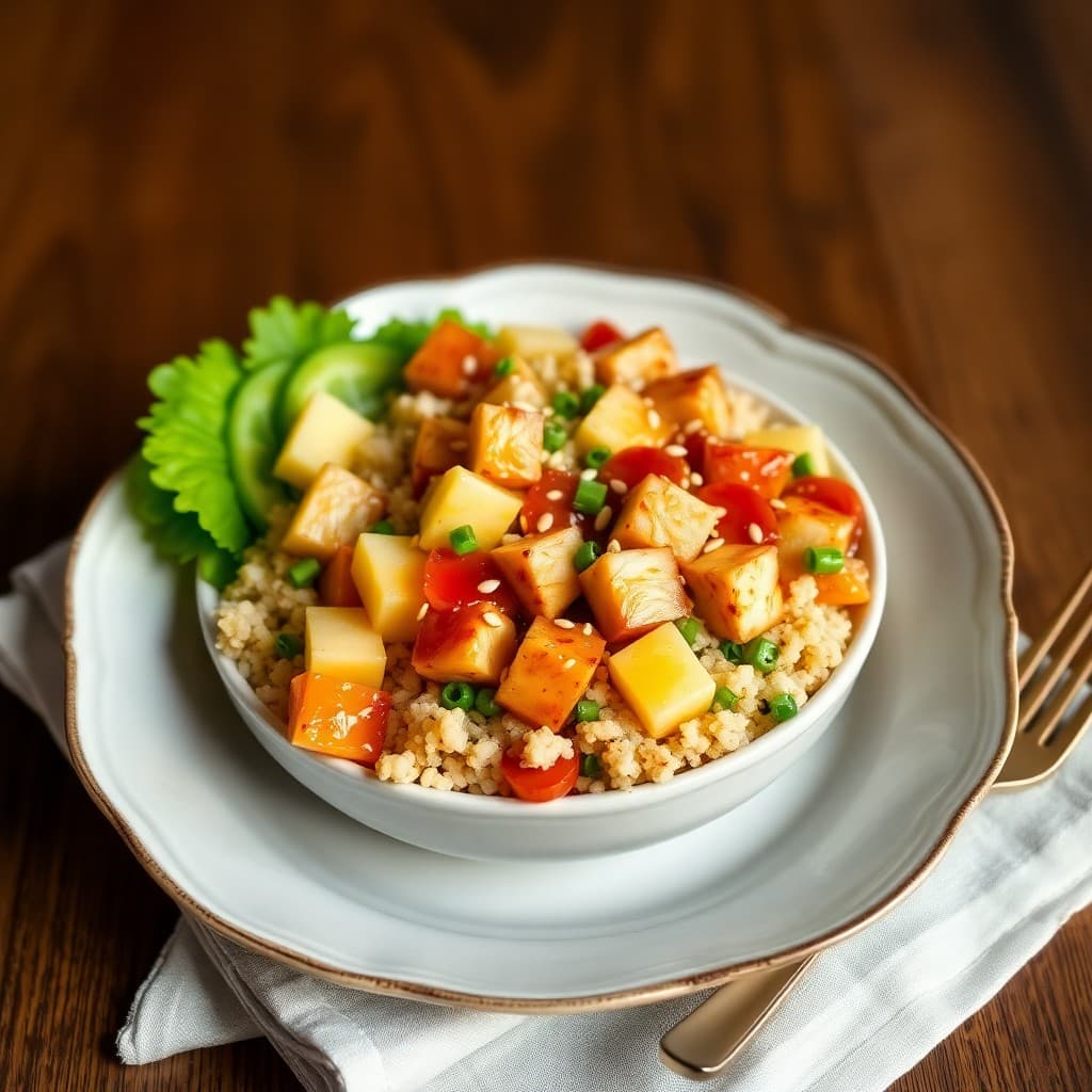 Teriyaki Chicken Quinoa Bowls