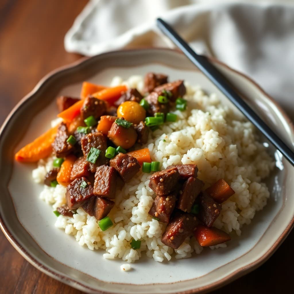 Korean Beef & Veggie Rice Bowls