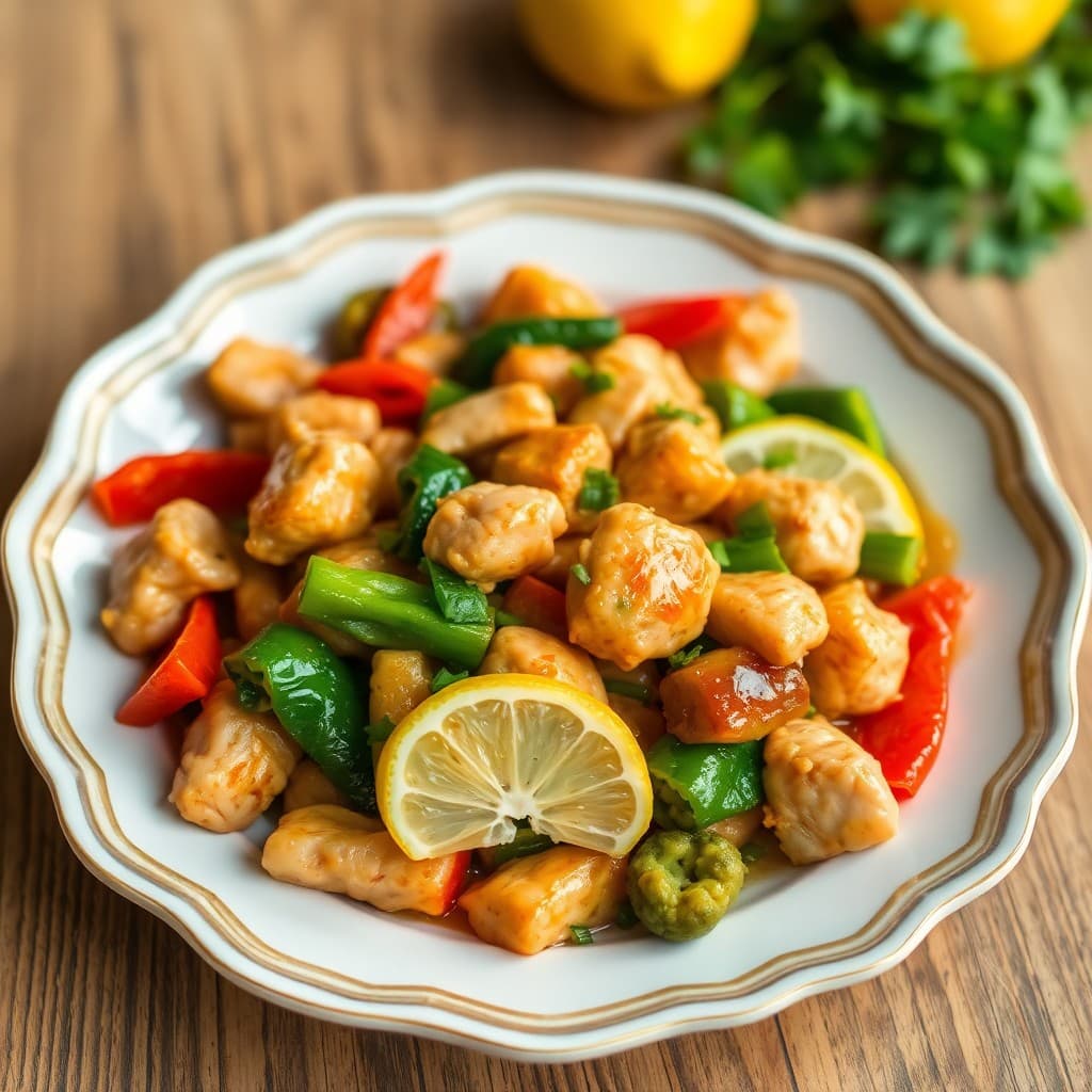 Zesty Lemon Chicken and Veggie Stir-Fry