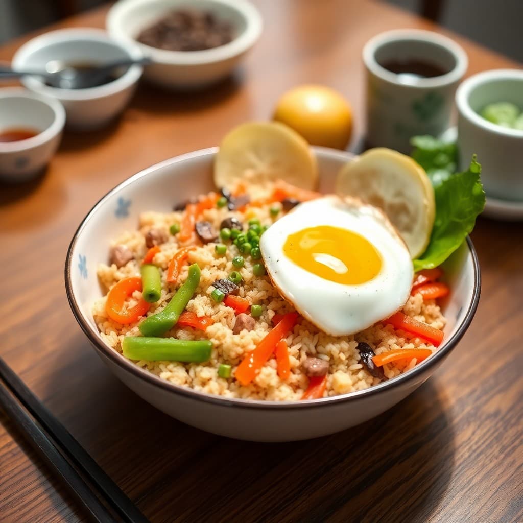 Korean Bibimbap Breakfast Bowl
