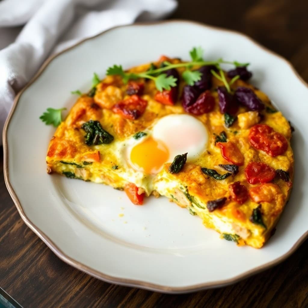 Roasted Autumn Vegetable Frittata