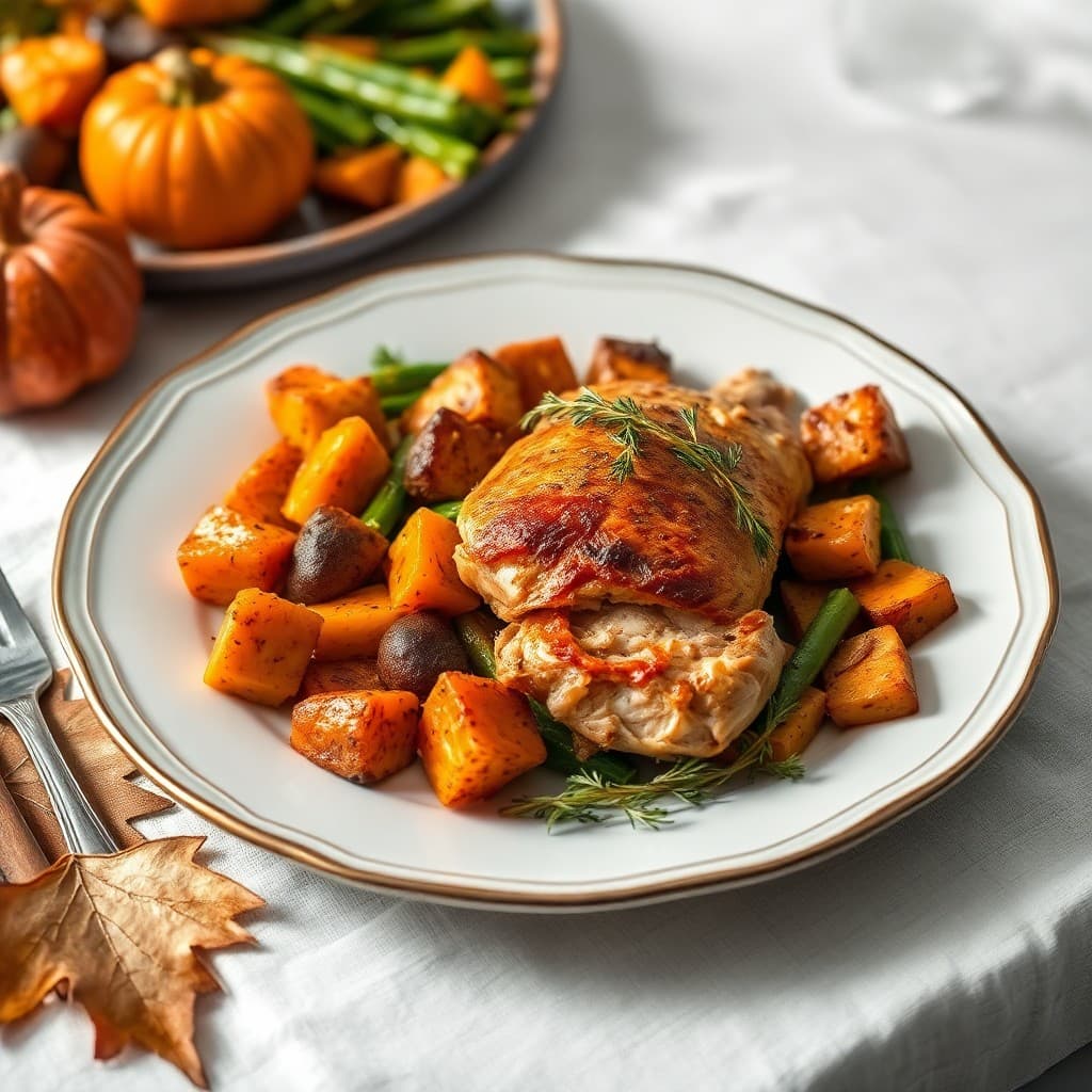 Autumn Roasted Chicken and Veggies
