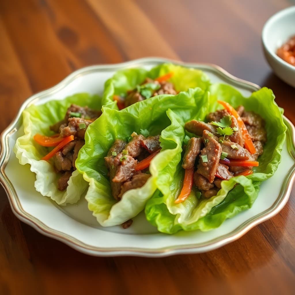 Korean Beef Bulgogi Lettuce Wraps