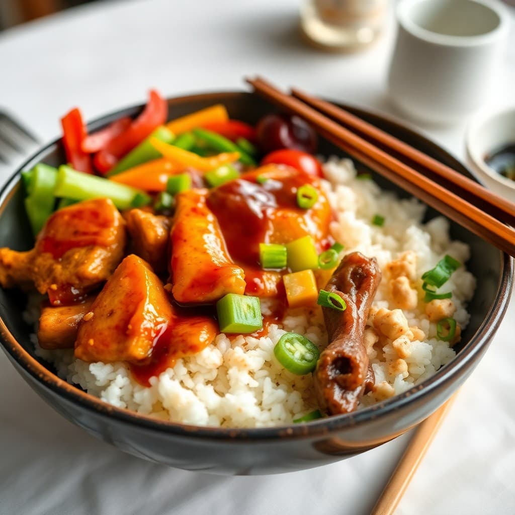 Japanese Teriyaki Chicken Breakfast Bowl