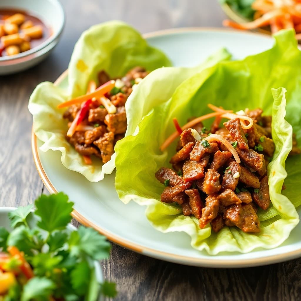 Korean-Inspired Bulgogi Beef Lettuce Wraps