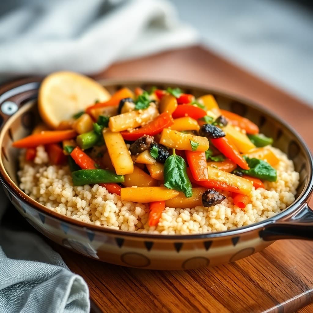 Vegetable Stir-Fry with Quinoa