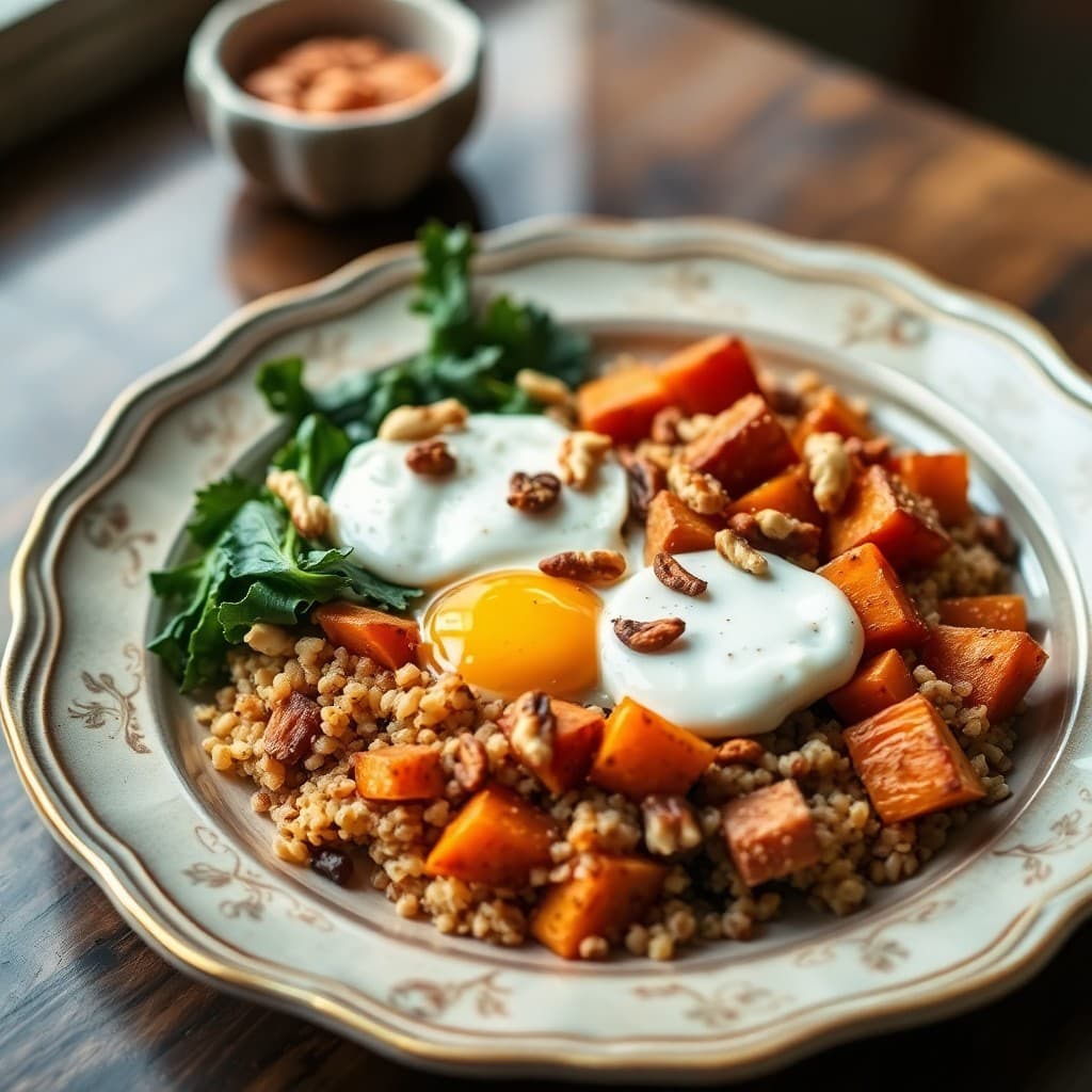 Winter Quinoa Breakfast Bowl