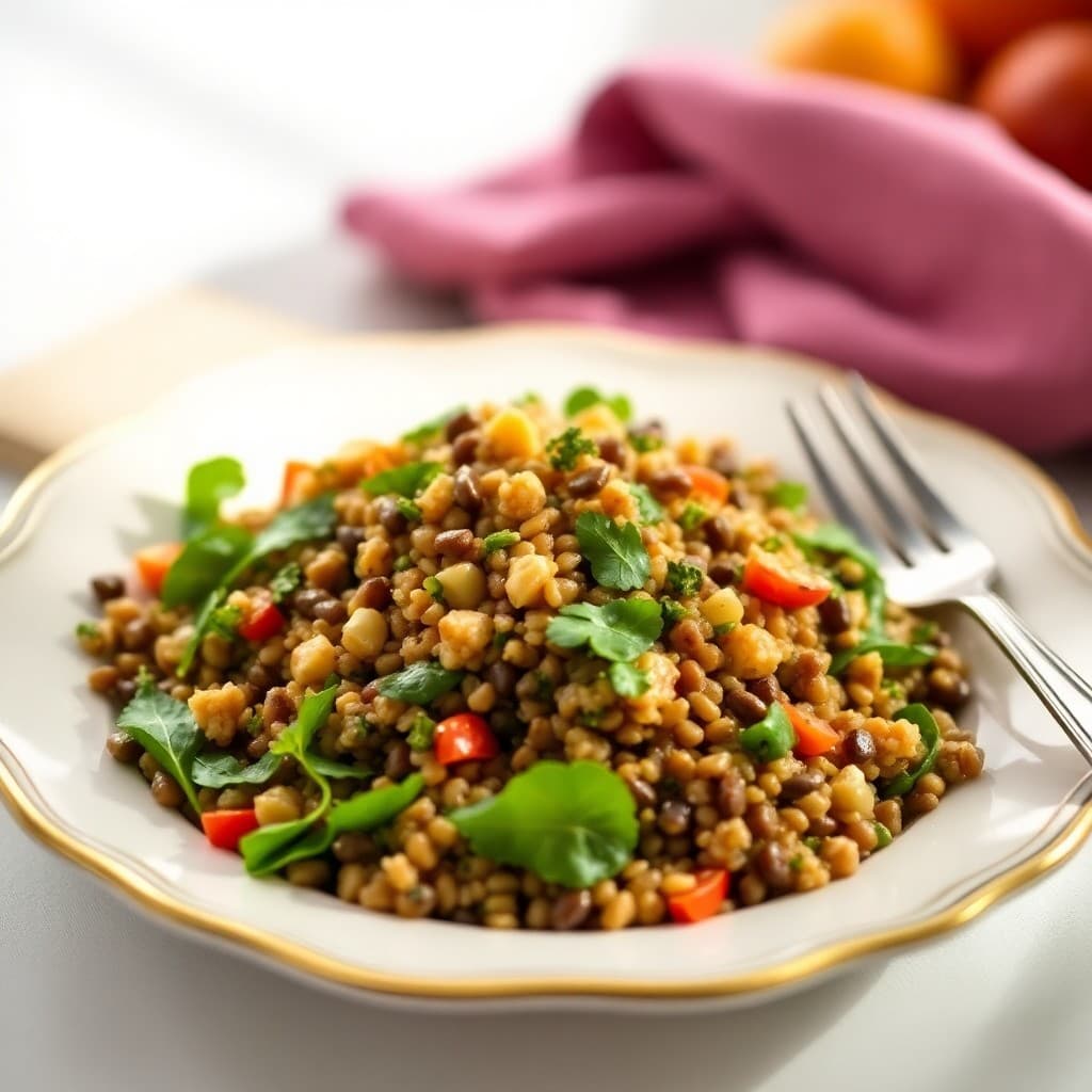 Winter Lentil and Quinoa Salad