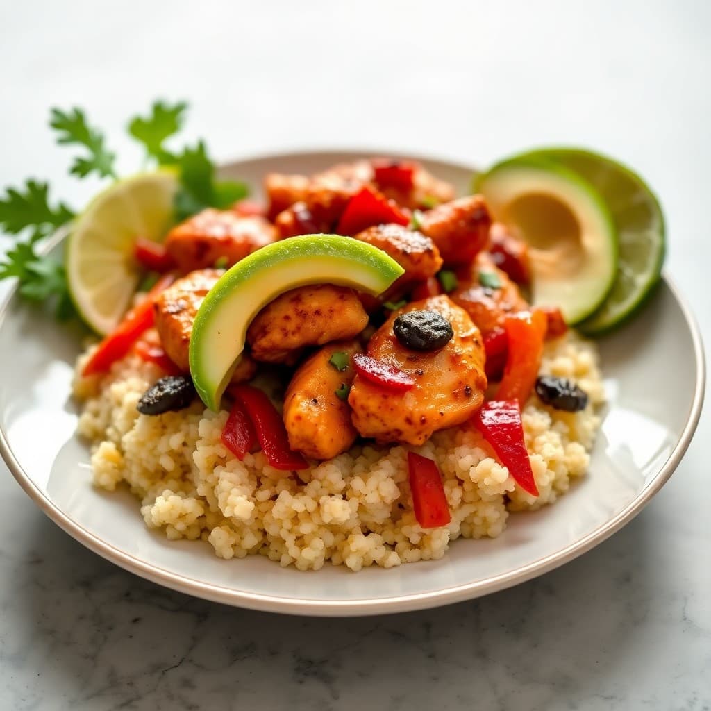 Sizzling Chili-Lime Chicken Fajita Bowls