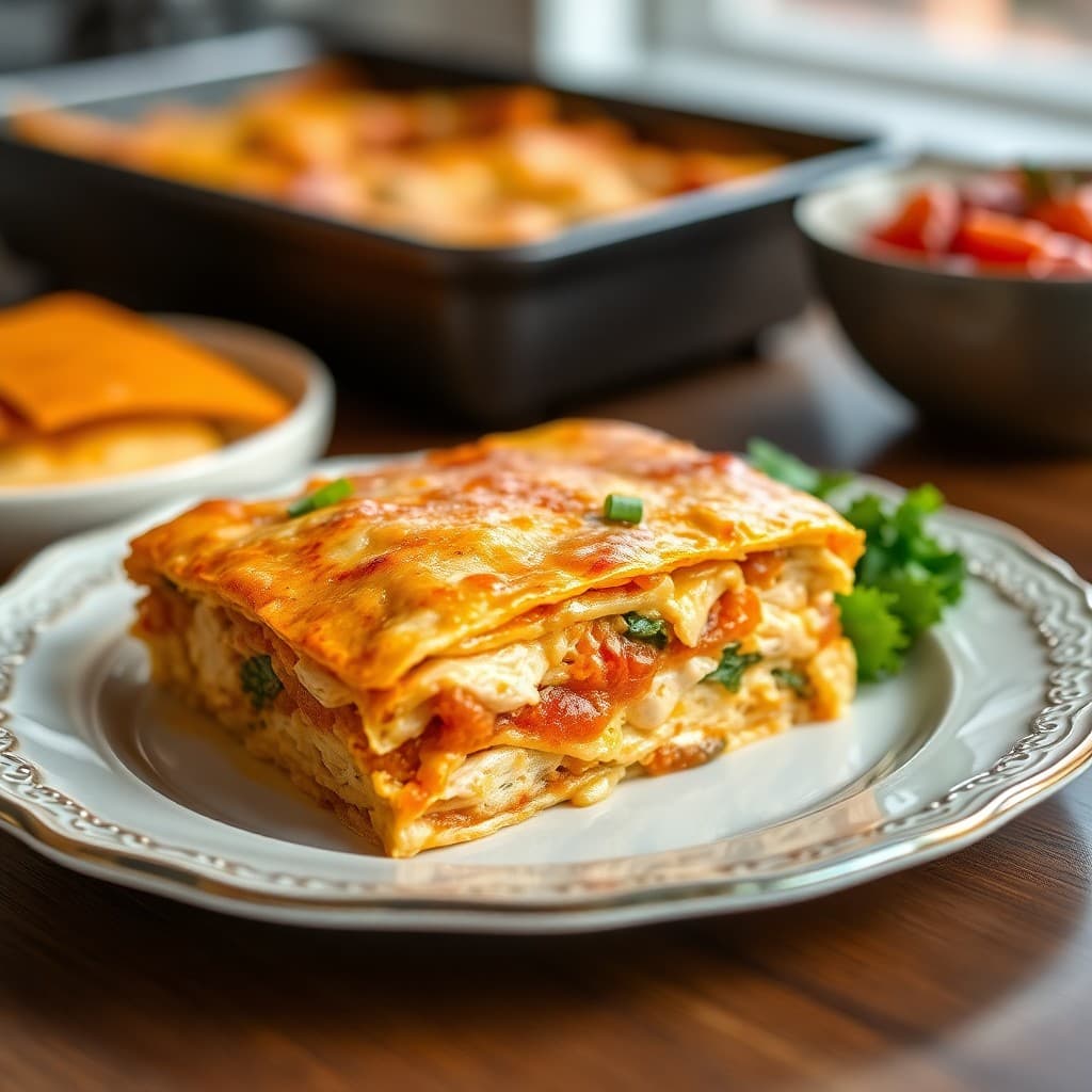 Zesty Chicken Enchilada Casserole