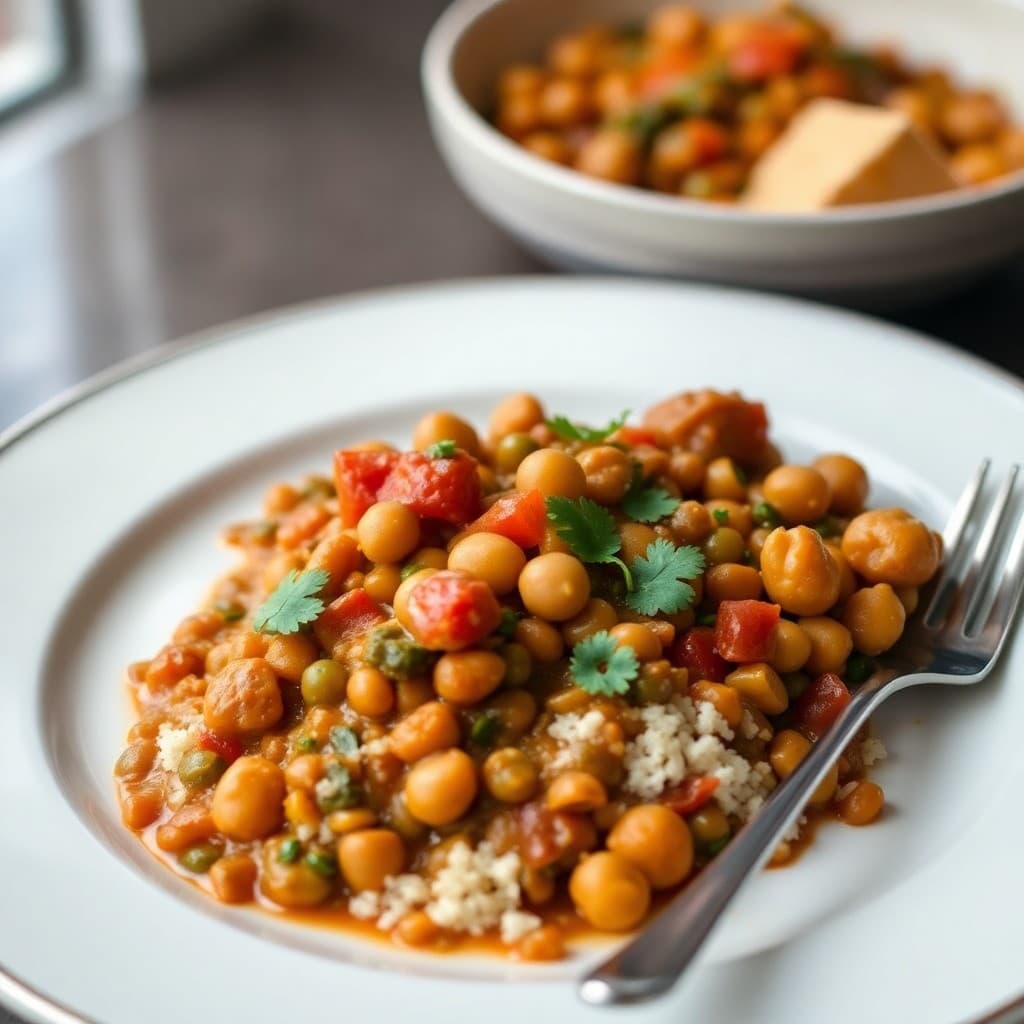 Moroccan-Spiced Lentil and Chickpea Stew