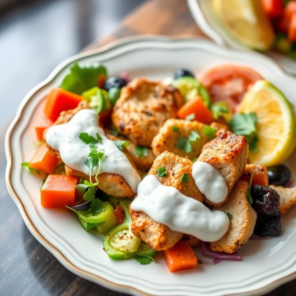 Greek-Style Chicken Souvlaki Bowls
