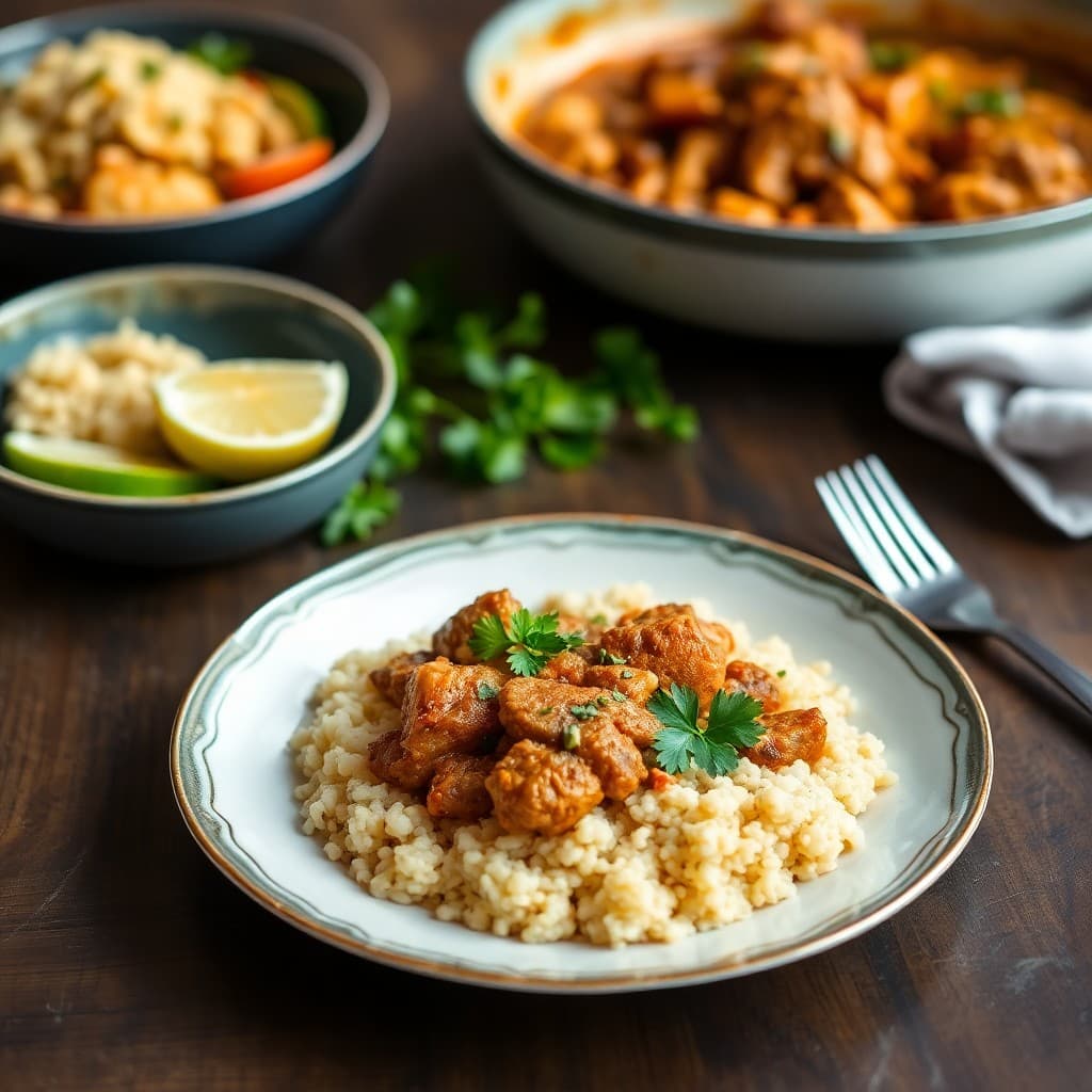 Moroccan Spiced Chicken Tagine with Couscous