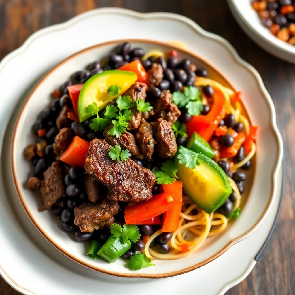 Brazilian Beef and Black Bean Bowls