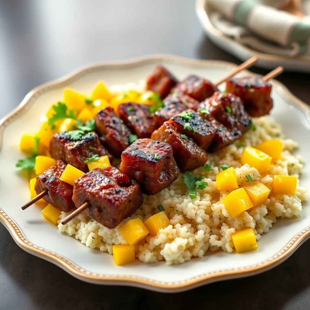Zesty Brazilian Beef Skewers