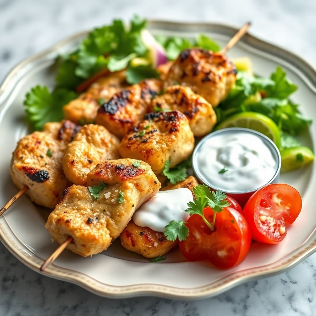 Greek Souvlaki Chicken Skewers