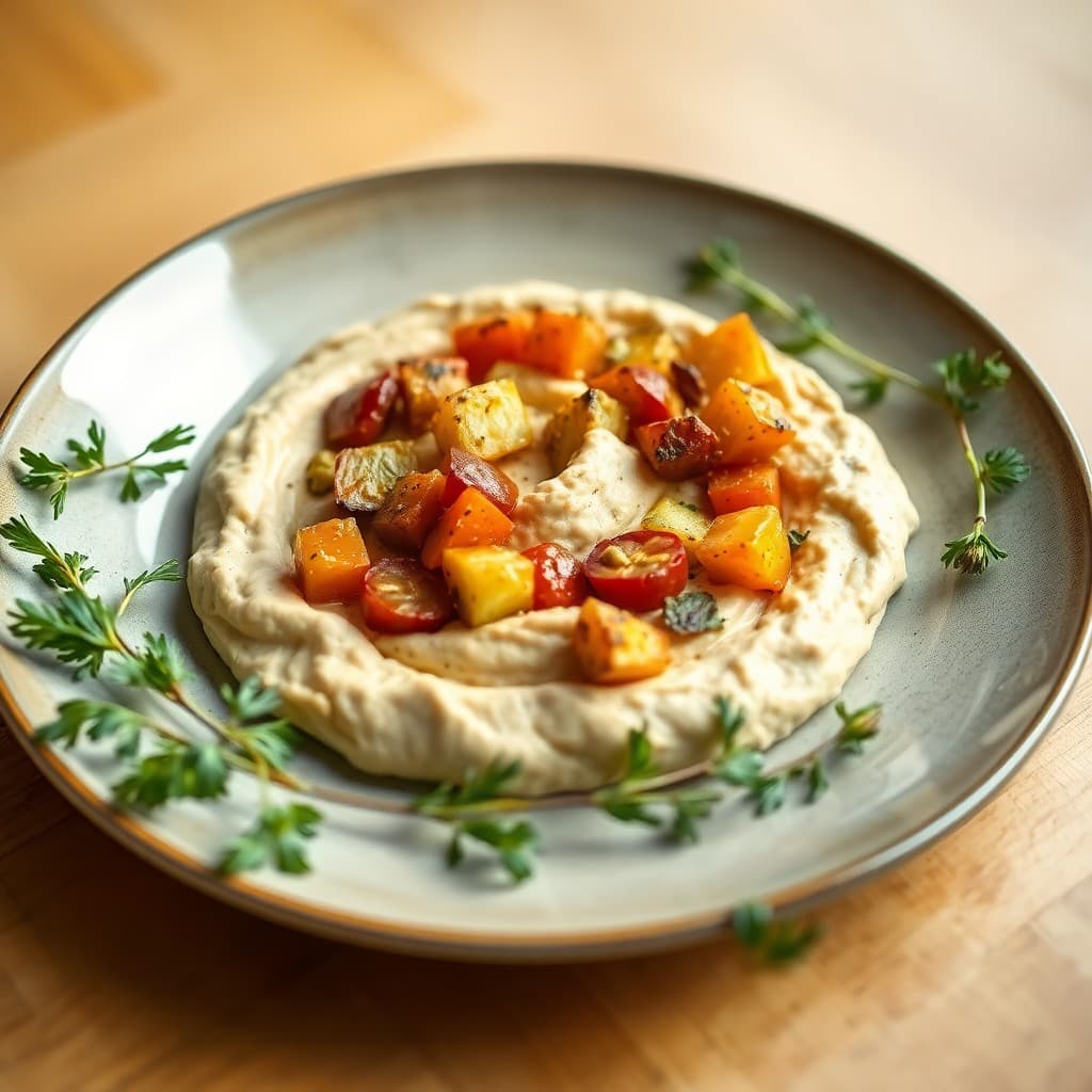 Roasted Autumn Vegetable Hummus