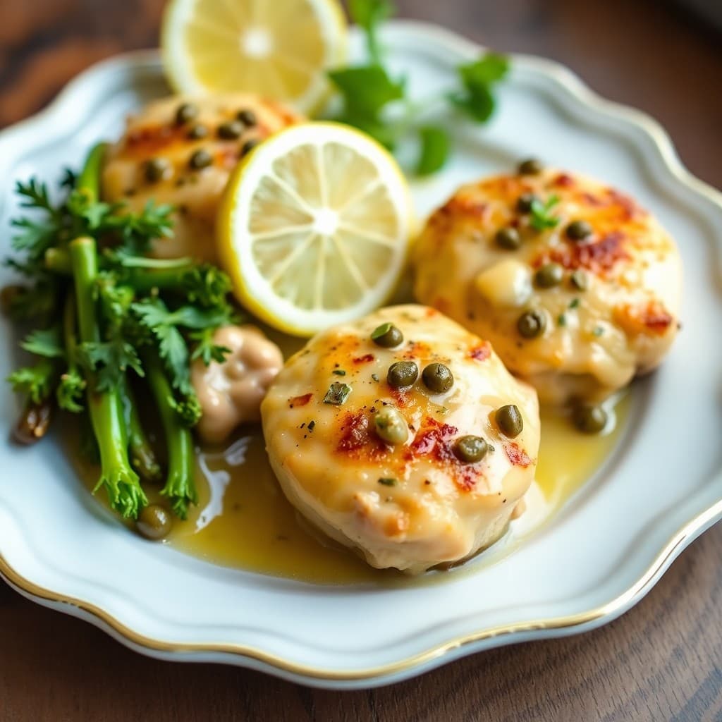Zesty Lemon Chicken Piccata Bites